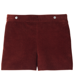 Short , Velours - Acajou