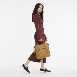 Longchamp 3D L Tote bag , Tobacco - Leather