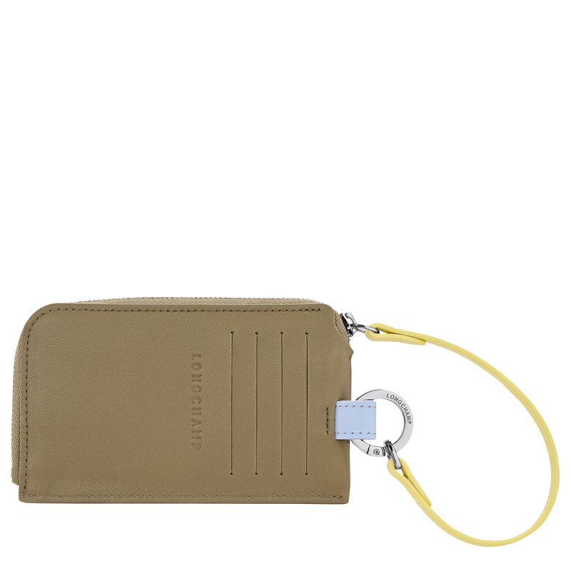 Le Pliage Collection Card holder , Lichen - Leather  - View 2 of  2