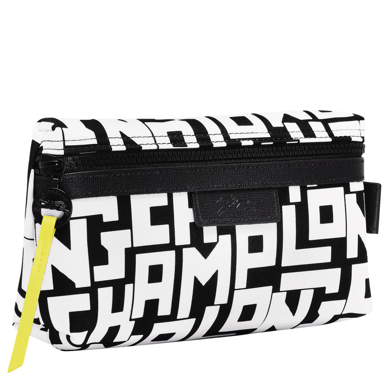 Le Pliage LGP Pouch , Black/White - Canvas  - View 2 of  3