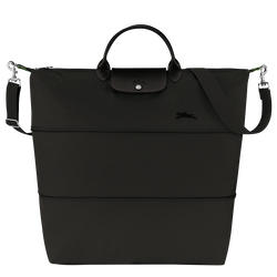 Sac de voyage extensible Le Pliage Green , Toile recyclée - Noir