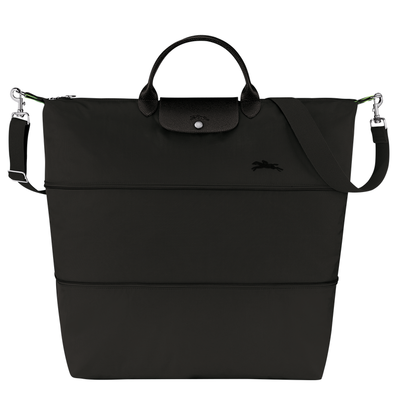 Le Pliage Green Travel bag expandable , Black - Recycled canvas  - View 1 of 8