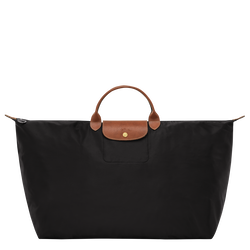 Le Pliage Original 旅行袋 M , 黑色 - 再生帆布