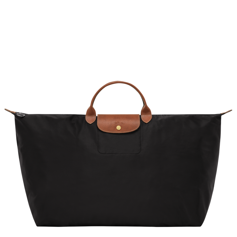 Le Pliage Original M Travel bag , Black - Recycled canvas  - View 1 of  5