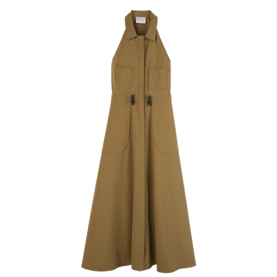 Vestido largo , Popelina - Desierto