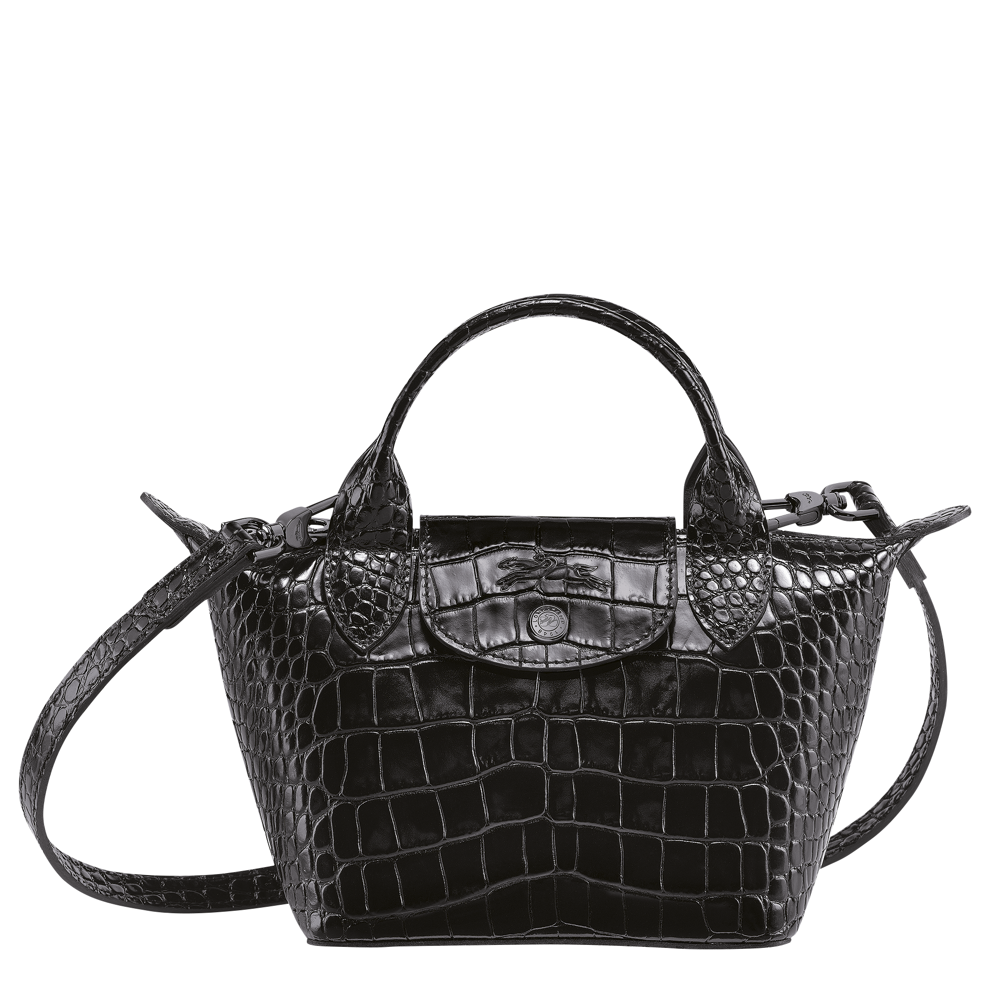 longchamp le pliage croco