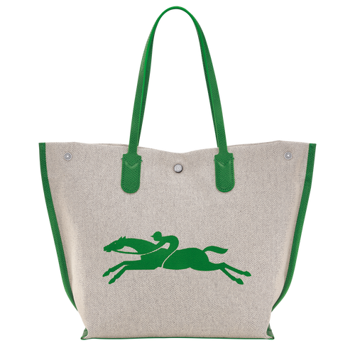 Essential 購物袋 L , 綠色 - 帆布 - 查看 4 5