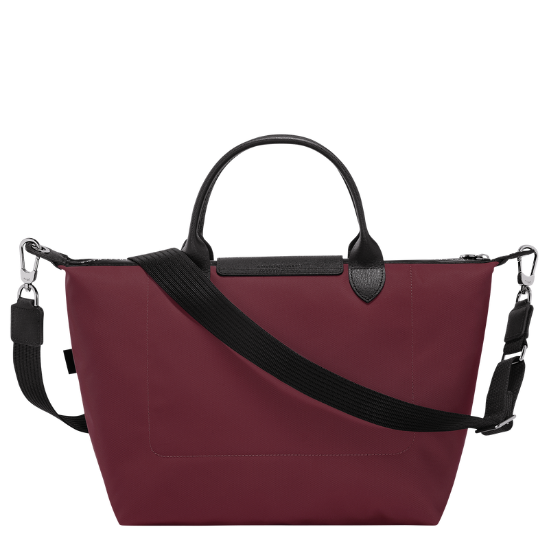 Le Pliage Energy 手提包 L , 酒紅色 - 再生帆布  - 查看 4 5
