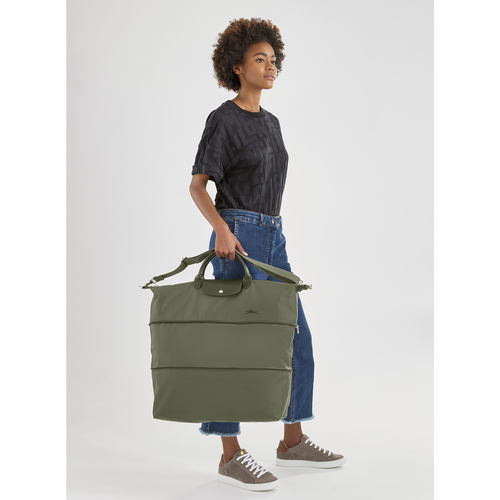 Le Pliage Green Travel bag expandable, Ocean