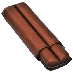Other lines Cigars case , Brown - Leather