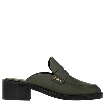 Epure Timeless Mules , Khaki - Leather