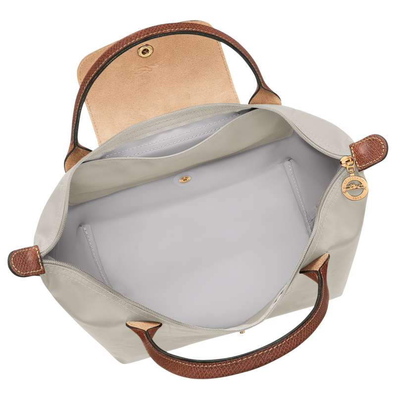 Borsa con manico S Le Pliage Original , Tela riciclata - Grigio Verde  - View 5 of  7