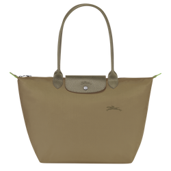 Le Pliage Green L Tote bag , Artichoke - Recycled canvas