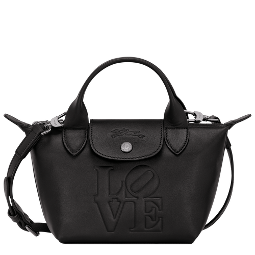 Sac à main XS Longchamp x Robert Indiana , Cuir - Noir - Vue 1 de 5