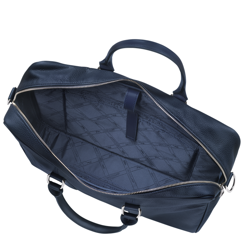 Le Foulonné M Briefcase , Navy - Leather  - View 5 of  5