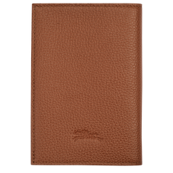 Le Foulonné Passport cover , Caramel - Leather