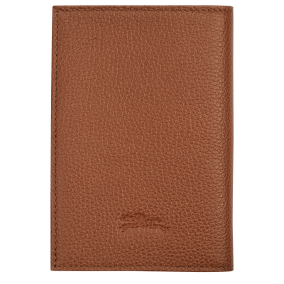 Le Foulonné Passport cover , Caramel - Leather