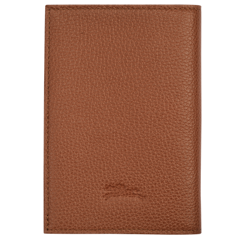 Le Foulonné Passport cover , Caramel - Leather - View 2 of 4