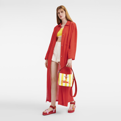 Roseau Essential Bolso saco XS, Amarillo/Blanco