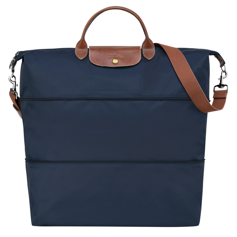 Le Pliage Original Travel bag expandable , Navy - Recycled canvas  - View 1 of  8