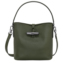Le Roseau Essential XS Bucket bag , Khaki - Leather