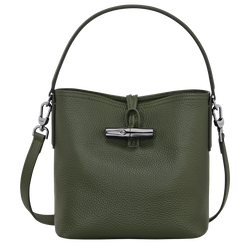 Beuteltasche XS Le Roseau Essential , Leder - Khaki