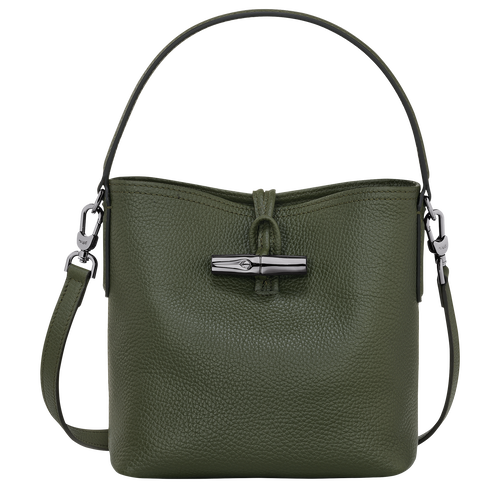 Beuteltasche XS Le Roseau Essential , Leder - Khaki - Ansicht 1 von 5