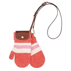 Le Pliage Collection XS Mittens bag , Coral/Pink - Canvas