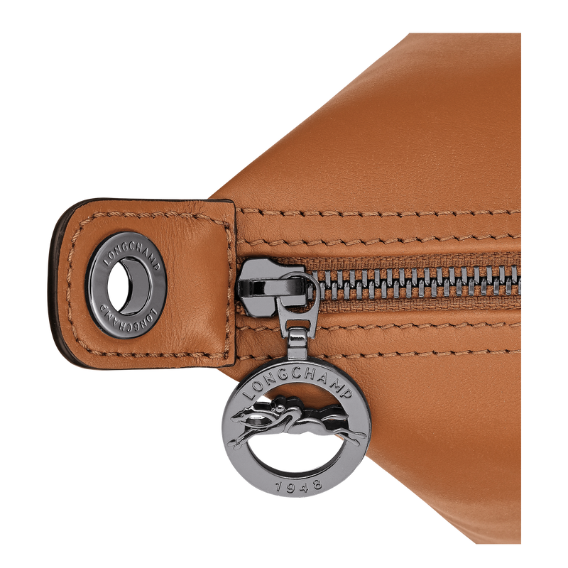 Borsa con manico S Le Pliage Xtra , Pelle - Anacardo  - View 5 of  5