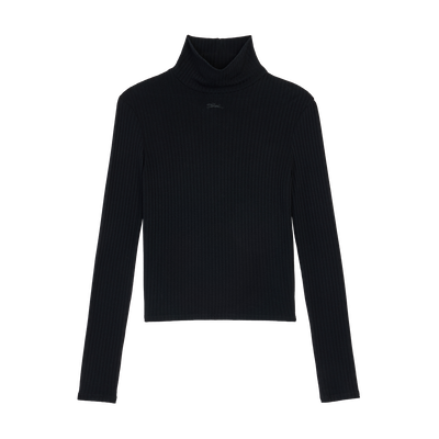 Top , Jersey - Noir