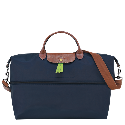 Le Pliage Original Travel bag expandable , Navy - Recycled canvas - View 5 of  8