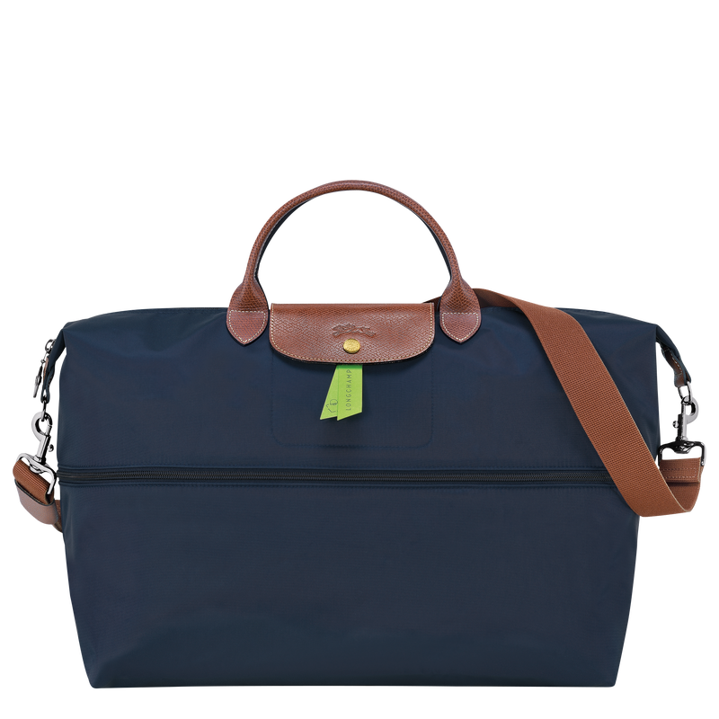 Le Pliage Original Travel bag expandable , Navy - Recycled canvas  - View 5 of  8