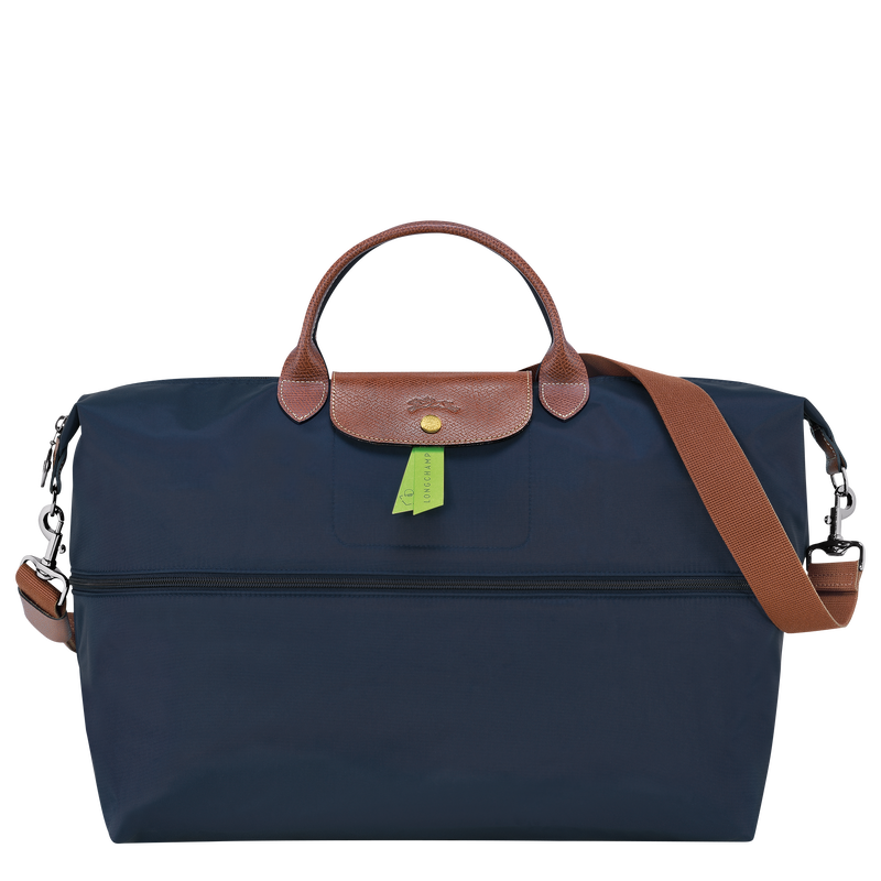 Erweiterbare Reisetasche Le Pliage Original , Recyceltes Canvas - Marine  - Ansicht 4 von 6