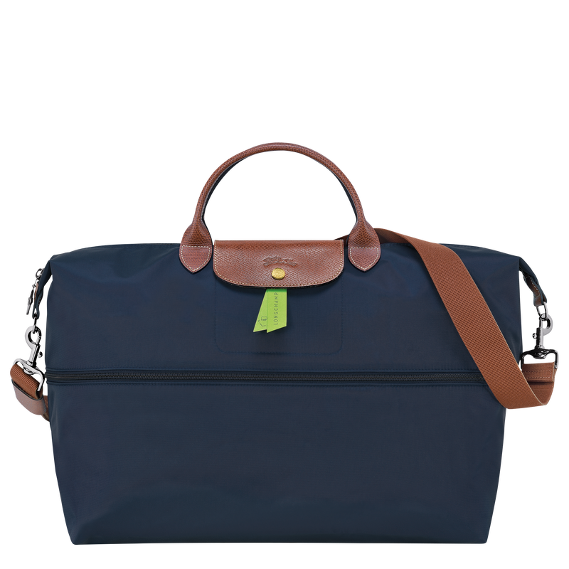 Le Pliage Original Travel bag expandable , Navy - Recycled canvas  - View 4 of 5