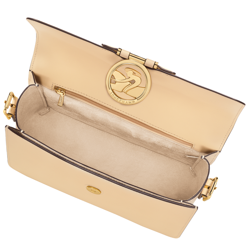 Umhängetasche M Box-Trot , Leder - Stroh  - Ansicht 5 von 6