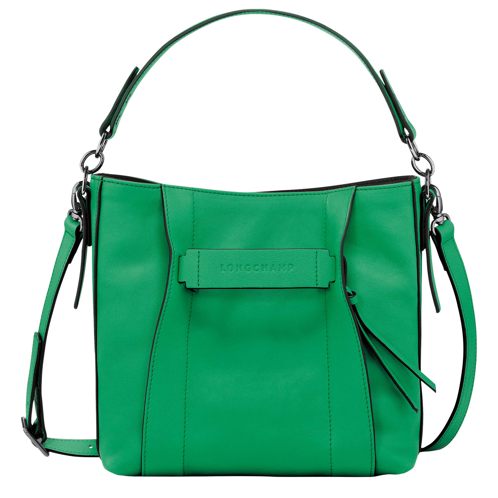 Sac bandouli?�re S Longchamp 3D Cuir - Vert | Longchamp FR