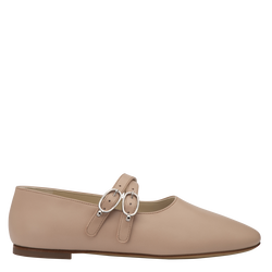 Le Foulonné Ballerinas , Cream - Leather
