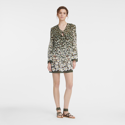 Dress , Khaki - Voile