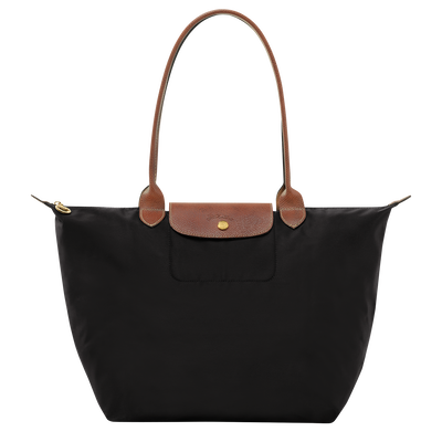 Le Pliage Original Bolso de hombro L , Lona reciclada - Negro
