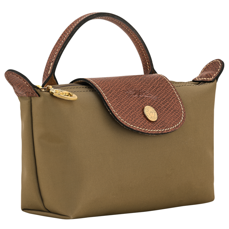 Le Pliage Original Pouch with handle , Olive - Recycled canvas  - View 2 of 5