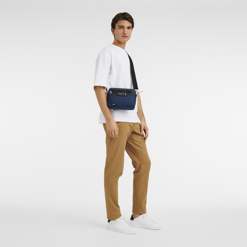 Le Pliage Energy S Camera bag , Navy - Recycled canvas - View 2 of 4