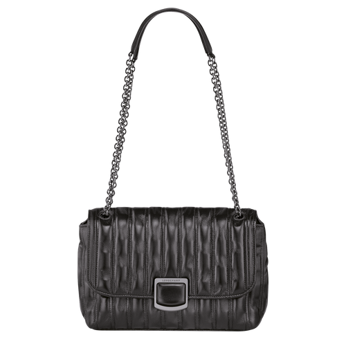 Crossbody bag M Brioche Black (10131HVV001) | Longchamp US Crossbody bag M Brioche Black (10131HVV001) | Longchamp US