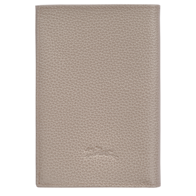 Le Foulonné Passport cover Turtledove - Leather | Longchamp US