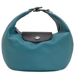 Mala de m&atilde;o XS Le Pliage Xtra , Pele - Azul Lagoa