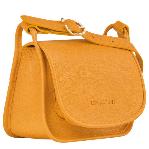 Le Foulonné S Crossbody bag , Apricot - Leather - View 3 of  5