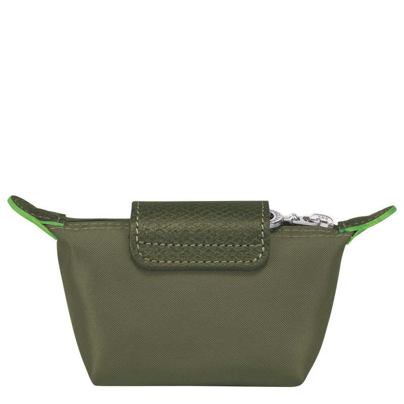 Le Pliage Green Coin purse , Forest - Recycled canvas  - View 2 of 3