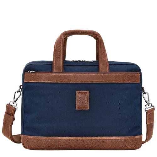Boxford L Briefcase , Blue - Recycled canvas - View 1 of  5