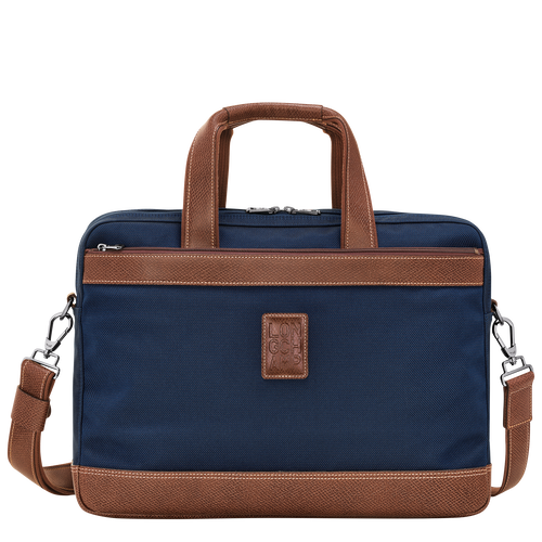 Boxford L Briefcase , Blue - Recycled canvas - View 1 of 5