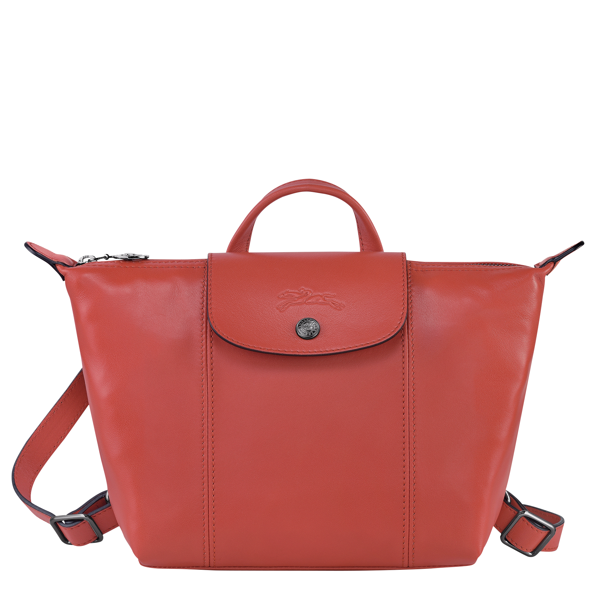 longchamp le pliage cuir leather shoulder bag