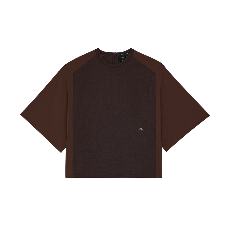 Top , Flanelle - Moka  - Vue 1 de 1